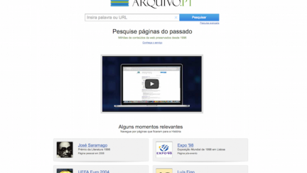 Arquivo.pt permite voltar a visitar sites do passado